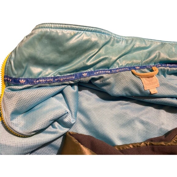 Vintage Adidas Zip Up Jacket Multicolor Large Sleeve‎ Size M - Picture 10 of 10